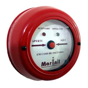 Botoeira de Acionamento Manual do Alarme de Incêndio (Acionamento por pressão com as mãos)