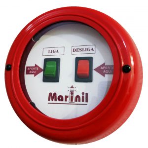 Botoeira de Acionamento Manual da Bomba de Incêndio (Acionamento por pressão com as mãos)