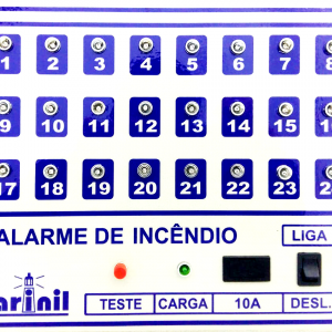 Central de Alarme p/ 24 Laços (Bateria Interna)