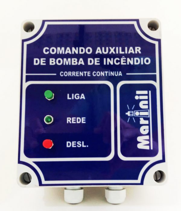 Comando Auxiliar de Bomba de Incêndio com Conversor de Tensão (CA/CC)